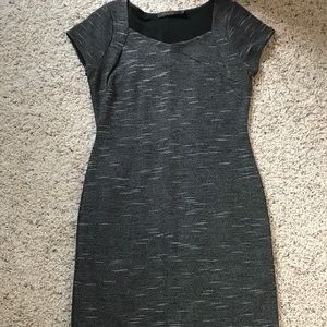 The Limited dark brown and off white dress